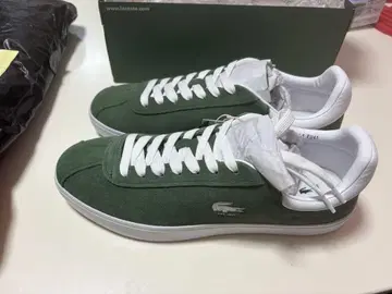 LACOSTE / 남성용 BASESHOT 26.0cm, 그린