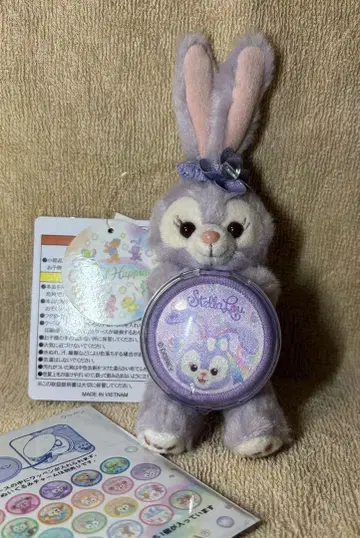 스텔라 루 컬러풀 해피니스 봉제 인형 참 와펜 부착 디즈니씨