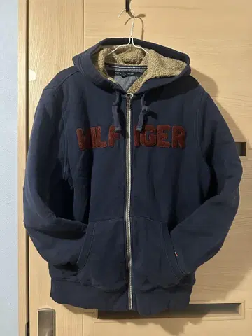 TOMMY HILFIGER 후드 부착 후드티 네이비