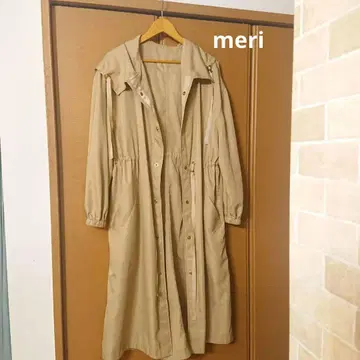 2회 착용 meri 트렌치코트 아우터 모즈코트 가을 옷 프리