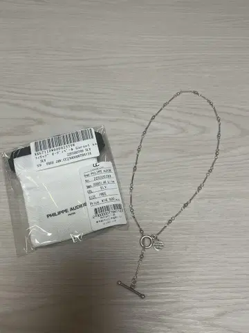 PHILIPPE AUDIBERT Garnet neklace 실버