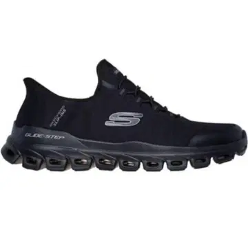SKECHERS GLIDE-STEP 블랙 스니커즈 거의 미사용
