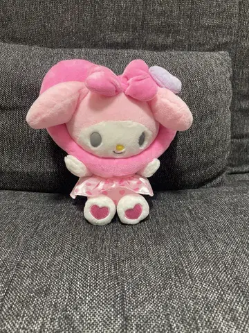 [ 새상품급 ] 마이멜로디 봉제 인형 하트 모자 포함 약 25cm