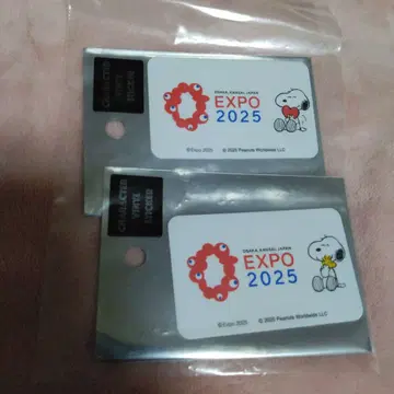 EXPO 2025 스누피 스티커 만박 2개 세트