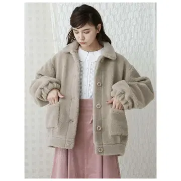 merry jenny 스텐 칼라 보아 점퍼