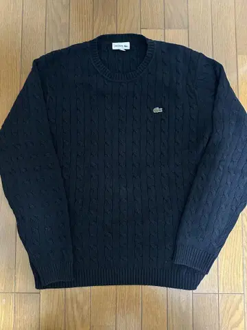 LACOSTE 케이블 짜임 니트 스웨터 L 사이즈
