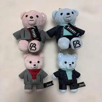 RYUHEI 곰 봉제 인형 4개 세트