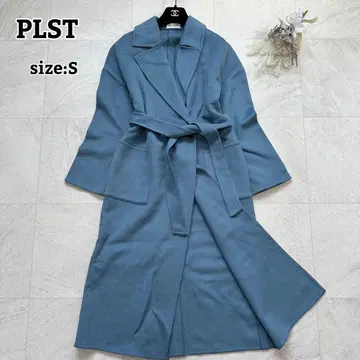 [ PLST ] 울 텐셀 리버 체스터 가운 롱 코트