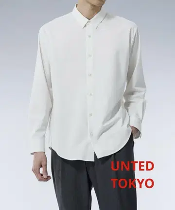 UNTED TOKYO 레귤러 카라 셔츠 화이트 사이즈 2