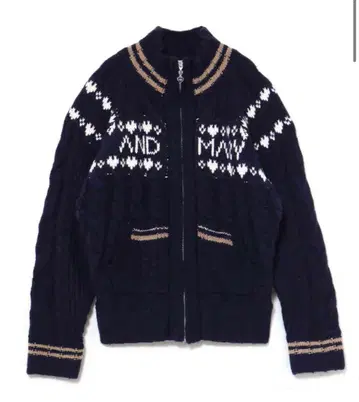 andmary Mary knit cowichan navy