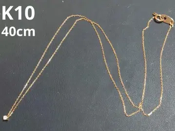 K10 목걸이 40cm 다이아 10금 지르코니아