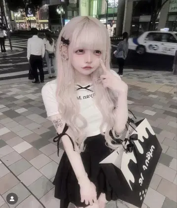 nyan Me 미우미오 지뢰 양산형 오리본피치T