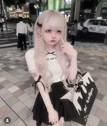 nyan Me 미우미오 지뢰 양산형 오리본피치T