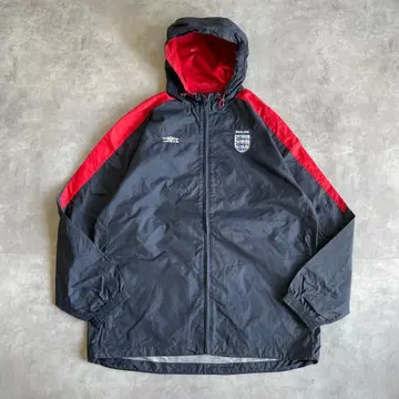 엄브로 잉글랜드 대표 나일론 자켓 축구 00s XL 네이비 빨간색