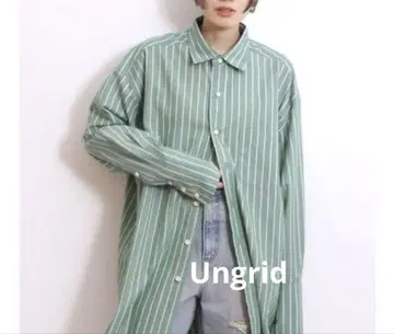 언그리드 스트라이프 루즈 셔츠 F