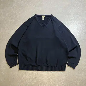 00s 90s L.L.Bean 코튼 니트 스웨터 네이비