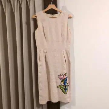 새상품급!! 준코 시마다 JUNKO SHIMADA 원피스 베이지 38
