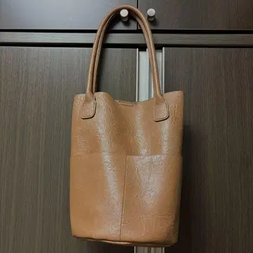 AUNT MARIE S 브라운 토트백 합성 피혁