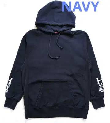 H&S 맨투맨 후드티 NAVY L 미사용