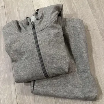 adidas 그레이 후드 부착 셋업