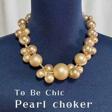 To Be Chic 투 비 시크 펄 초커 목걸이 결혼식