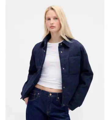GAP G 데님 퍼퍼 자켓