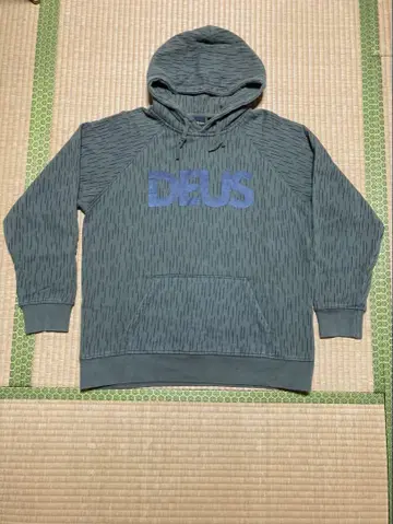 DEUS 스트라이프 패턴 후드티 L 사이즈