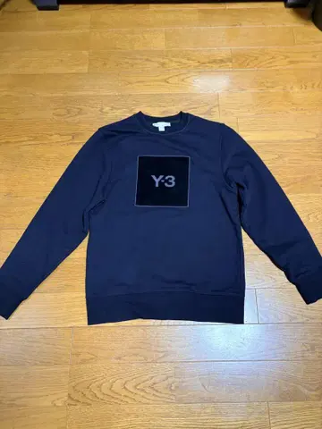 [레어 디자인] Y-3 박스 로고 벨로아 로고 프론트 로고 스웨트 블랙