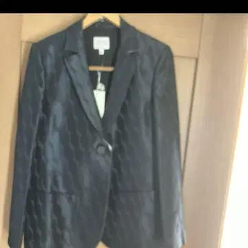 ARMANI 블랙 파도 무늬 테일러드 자켓