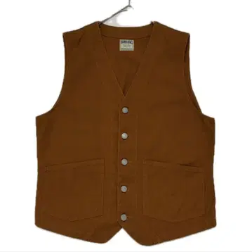 코지마 진즈 새상품급 후지 금매실 워크 베스트 덕 브라운 브라운 L