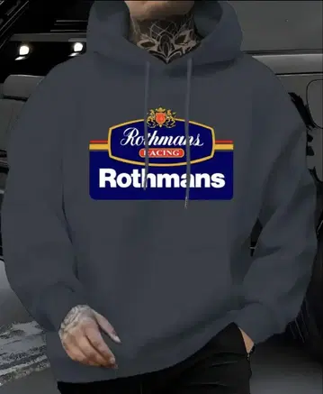 Rothmans 로스맨즈 다크 그레이 후드티 XL 사이즈 (새상품)