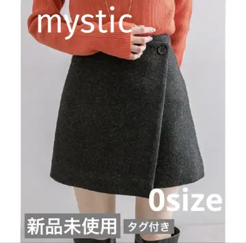 [ 택 포함 미사용 새상품 ] mystic 랩 미니 치마바지