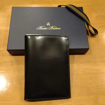 Brooks Brothers 여권 케이스 카프 이탈리아제 미사용