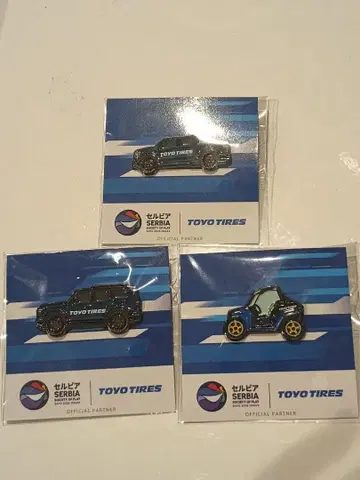 TOYO TIRES 핀 배지 세트 3개