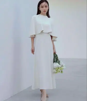 아뉴앙스 anuans 2WAY 케이프 내로우 원피스