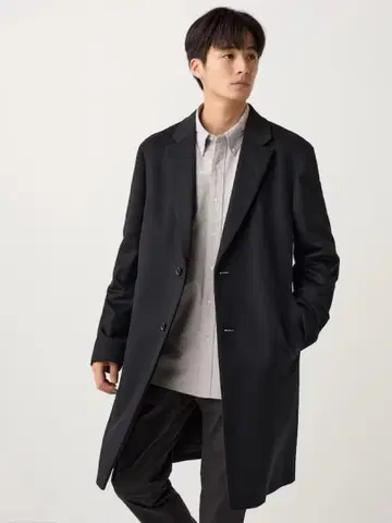 2025년 최신 UNIQLO 울 캐시미어 체스터 코트 미사용 새상품