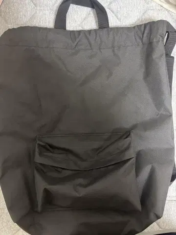 무인양품 토트백으로도 활용 가능한 복조리 럭색 블랙