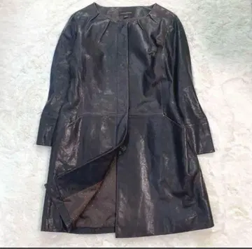 NORTH BEACH 노스비치 노카라 가죽 코트 L