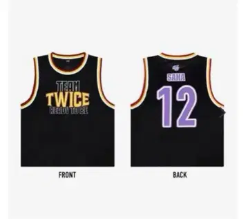 TEAM TWICE READY TO BE 슬리브리스 셔츠 사나
