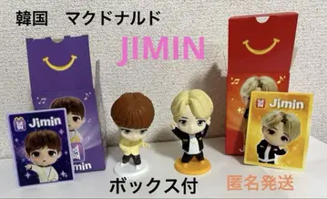 BTS 맥도날드 지민 피규어 TinyTAN 2종 세트 박스 포함