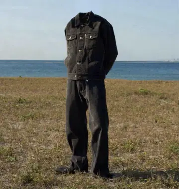 BELVET 블랙 데님 자켓