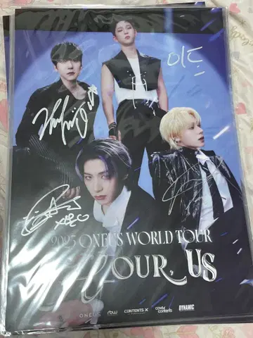 ONEUS 친필 사인 포스터