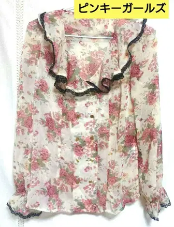 가격 인하 중 새상품 핑키걸즈 쉬폰 블라우스 긴팔 M