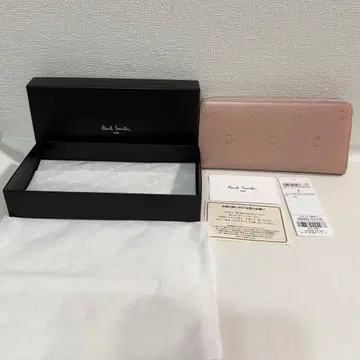 새상품 Paul Smith 캣 두들 장지갑 고양이 핑크 완판템