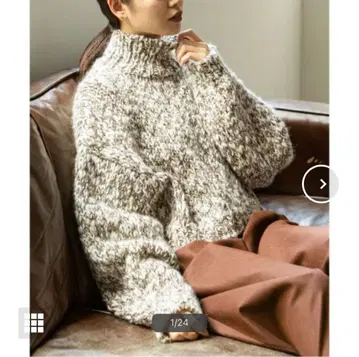 NOBLE HAND KNIT Mix얀 숏 기장 풀오버