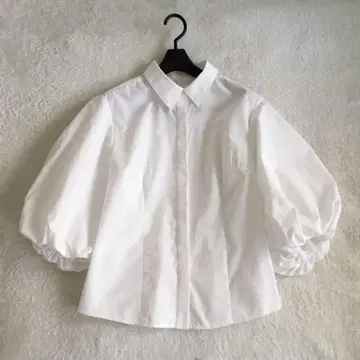 STYLEMIXER 스타일 미키서 벌룬 슬리브 셔츠