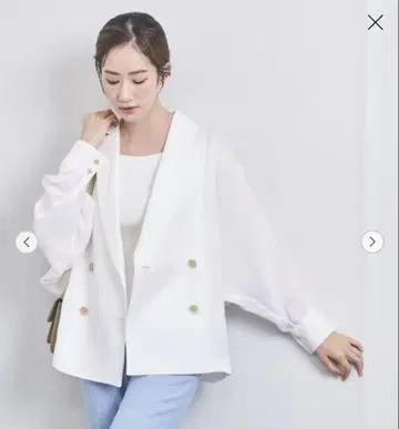 유나이티드 애로우즈 돌먼 슬리브 블라우스 자켓