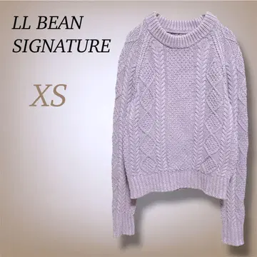 엘엘빈 시그니처 케이블 짜임 니트 스웨터 면 100% XS