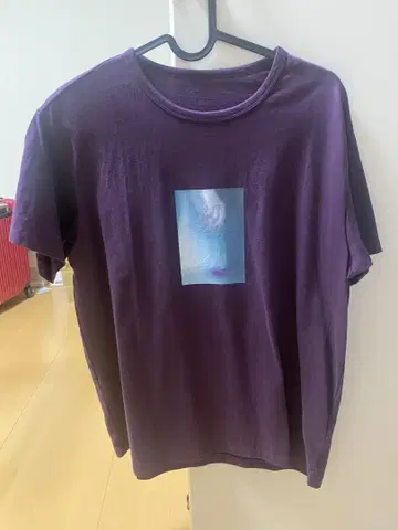 사토 타케루 브랜드 ABYTS 그래픽 티셔츠 퍼플