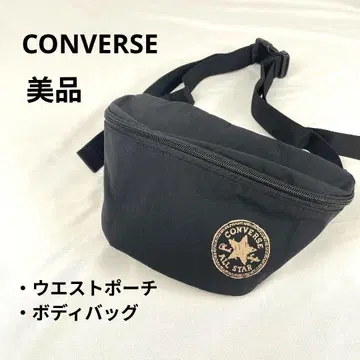 새상품급 CONVERSE 컨버스 웨스트 파우치 바디백 블랙